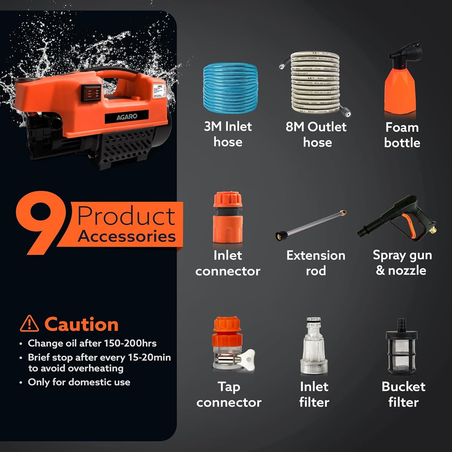 High Pressure Washer, Car Washer, Bike &amp; Home...