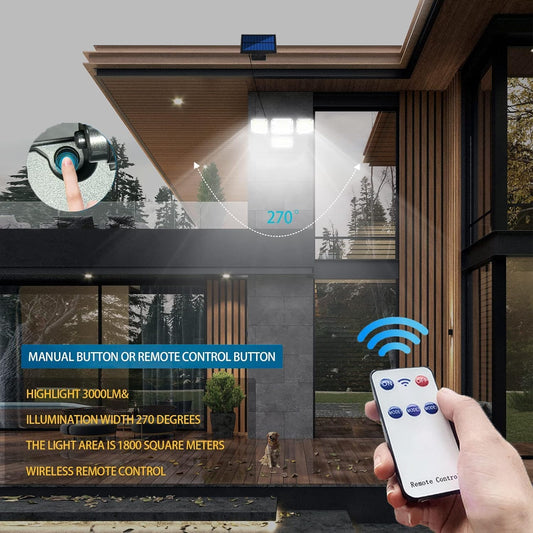 Garden Art Solar Lights 2 Motion Sensor, 4 Head ( Pack off 1 set )